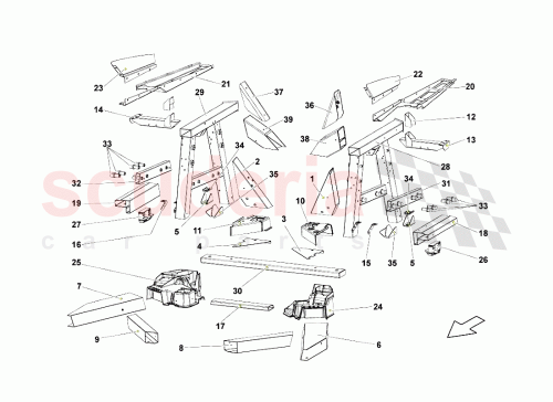 Part Diagram for Lamborghini 407809119F