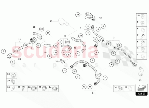 Part Diagram for Lamborghini 0P2121164A