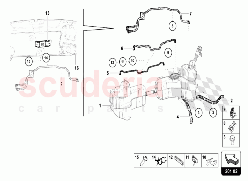Part Diagram for Lamborghini 4S0201653H