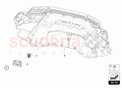 Part Diagram for Lamborghini 4S0980556D