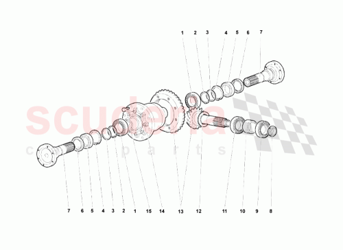 Part Diagram for Lamborghini 01S409143C