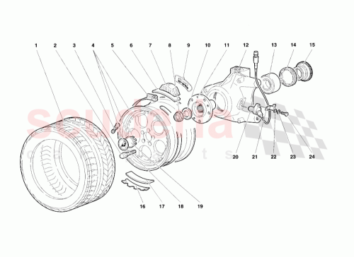 Part Diagram for Lamborghini 005335195
