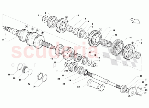Part Diagram for Lamborghini 086311762E