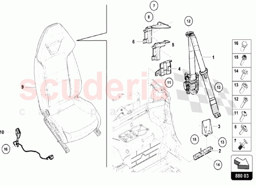Part Diagram for Lamborghini 4T0868467A