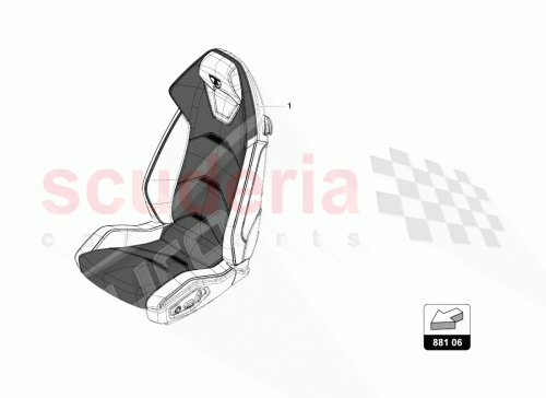 Part Diagram for Lamborghini 4T0881012BF002