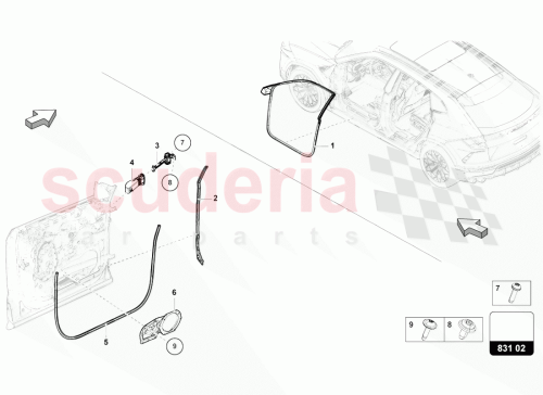 Part Diagram for Lamborghini 4ML837718B