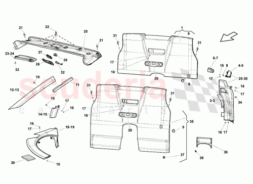 Part Diagram for Lamborghini 401857923A