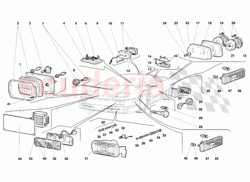 Part Diagram for Lamborghini 009444005