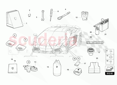 Part Diagram for Lamborghini 1T0860250A