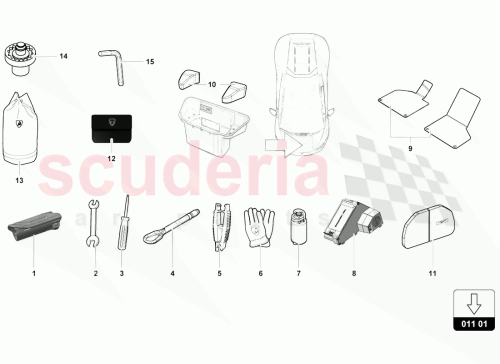 Part Diagram for Lamborghini 4T1864435EQG8