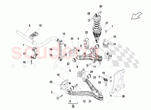 Part Diagram for Lamborghini 400407505J
