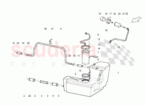Part Diagram for Lamborghini 407201075A