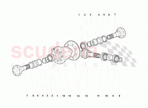 Part Diagram for Lamborghini 01S409223J