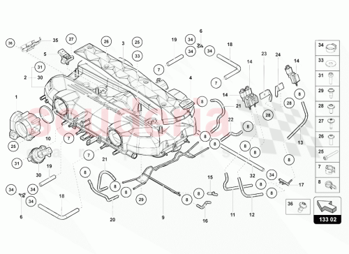 Part Diagram for Lamborghini 07M103115L