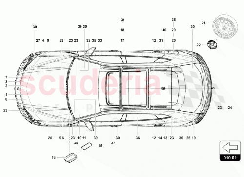 Part Diagram for Lamborghini 4ML010552A