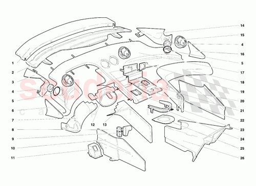 Part Diagram for Lamborghini 009458356