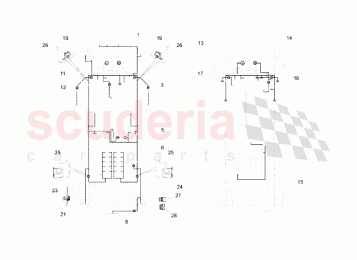 Part Diagram for Lamborghini 3D0971838E