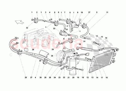 Part Diagram for Lamborghini 07M121127A