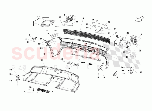 Part Diagram for Lamborghini 400807131C