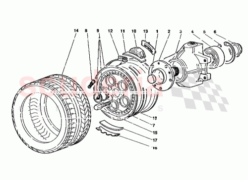 Part Diagram for Lamborghini 005127087