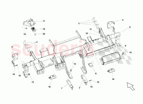 Part Diagram for Lamborghini 401858414J