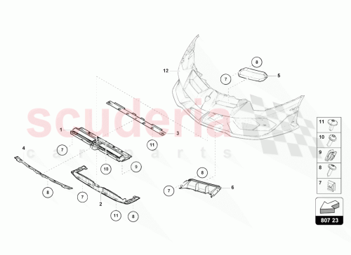 Part Diagram for Lamborghini 470807157