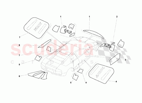 Part Diagram for Lamborghini 310147040
