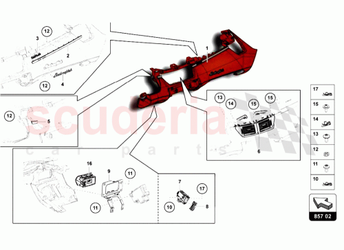 Part Diagram for Lamborghini 471857226B