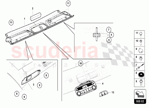 Part Diagram for Lamborghini 476857552D