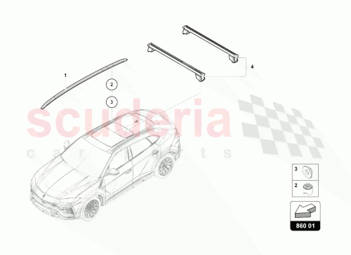Part Diagram for Lamborghini 4ML860021A