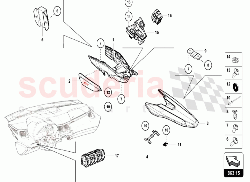 Part Diagram for Lamborghini 471863242F