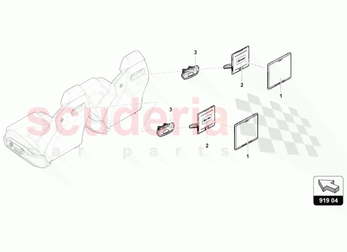Part Diagram for Lamborghini 4ML919607
