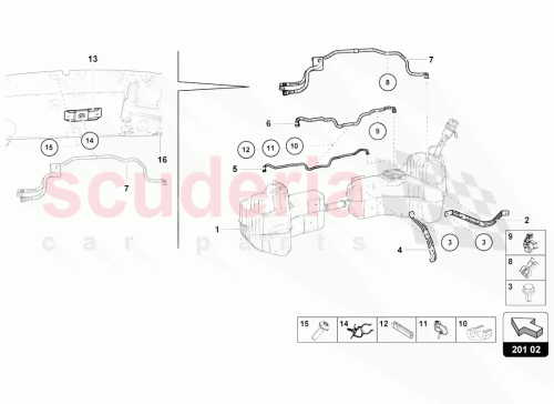 Part Diagram for Lamborghini 4S0201449B