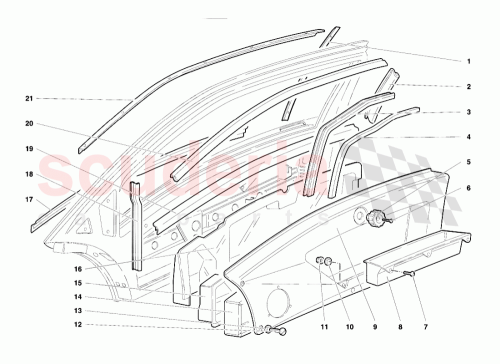 Part Diagram for Lamborghini 009421553