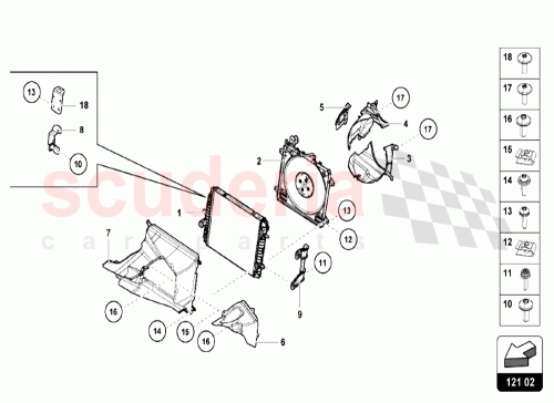 Part Diagram for Lamborghini 4T0807158A