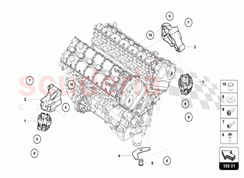 Part Diagram for Lamborghini 470199307A