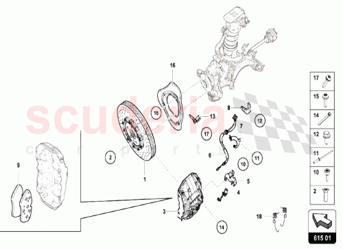 Part Diagram for Lamborghini 4T0615105R