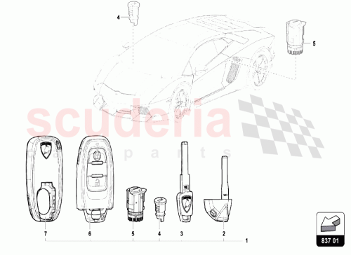 Part Diagram for Lamborghini 472898374TKE