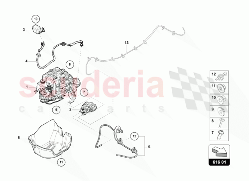 Part Diagram for Lamborghini N90495301