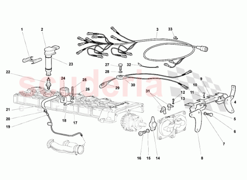 Part Diagram for Lamborghini 418905357