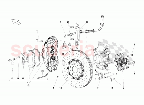 Part Diagram for Lamborghini 410615404C