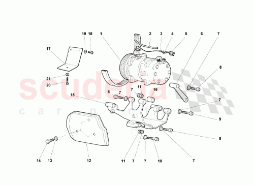 Part Diagram for Lamborghini WHT000768
