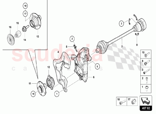 Part Diagram for Lamborghini 470407245E