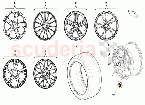 Part Diagram for Lamborghini 400601017BR