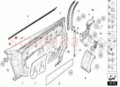 Part Diagram for Lamborghini 470831051F