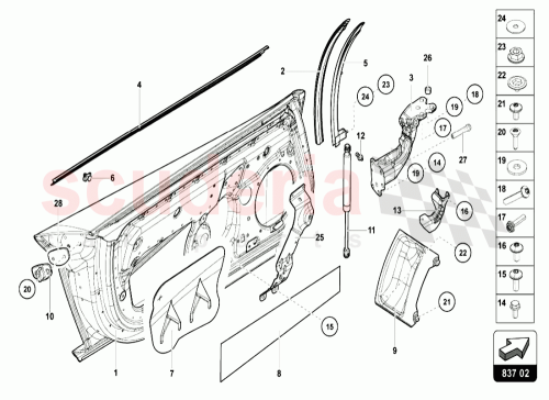 Part Diagram for Lamborghini 470837404F