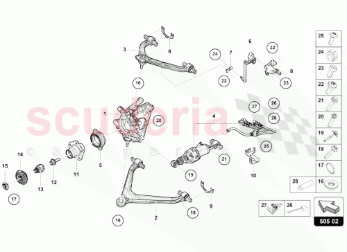 Part Diagram for Lamborghini 4T0505434H
