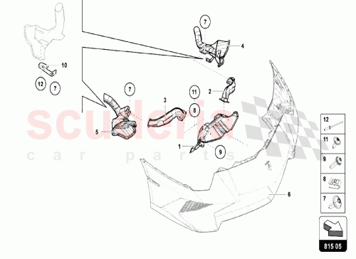 Part Diagram for Lamborghini 470805825D