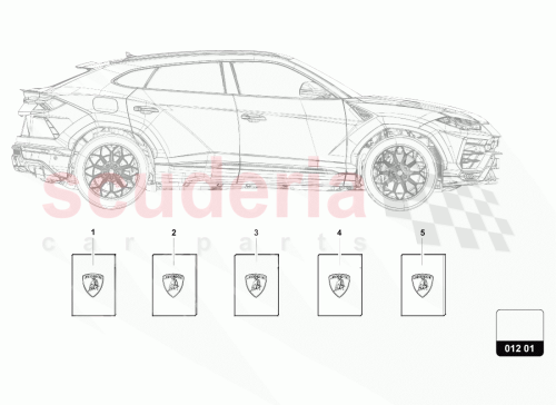 Part Diagram for Lamborghini 4ML012711AB