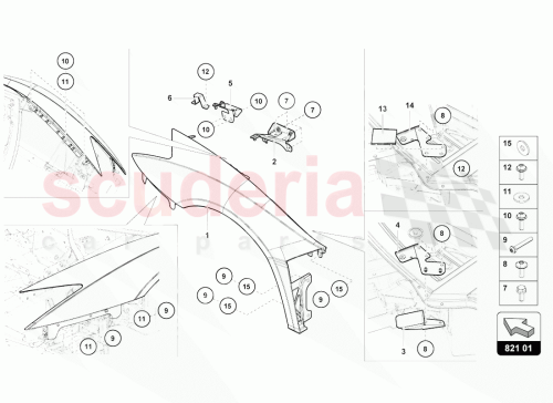 Part Diagram for Lamborghini 470823663B
